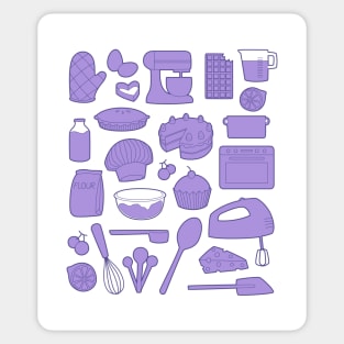 Baking Purple Sticker